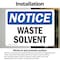 Signmission Waste Solvent, 7 in W x Rectangle, Vinyl Decal OS-2PACK-NS-D-57-L-16872 - alternate 4